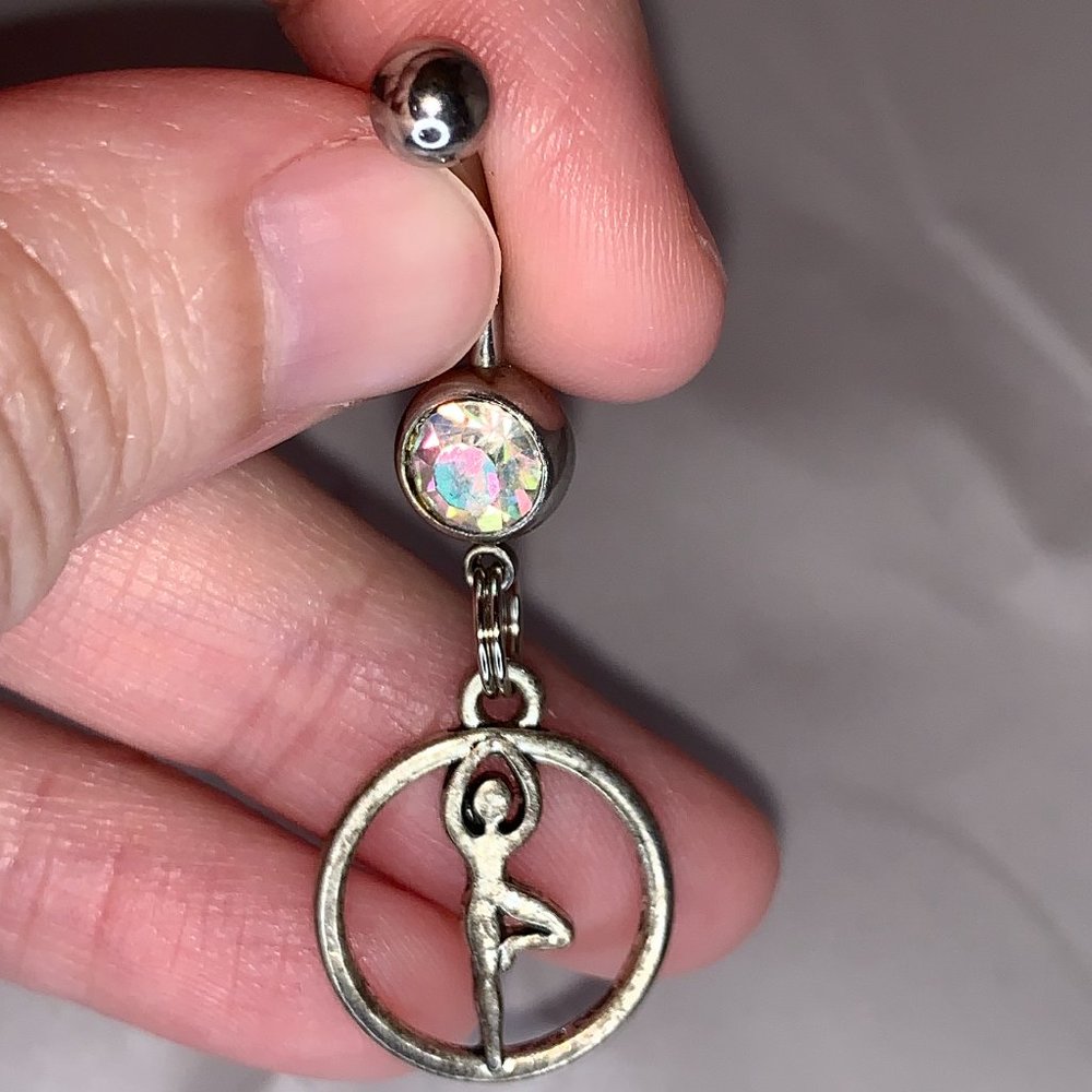 Ballerina Dangle Belly Ring